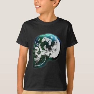 T-shirt Crâne Contrôleur Mental Gaming Gamer Hommes Garçon