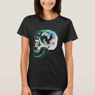 T-shirt Crâne Contrôleur Mental Gaming Gamer Hommes Garçon