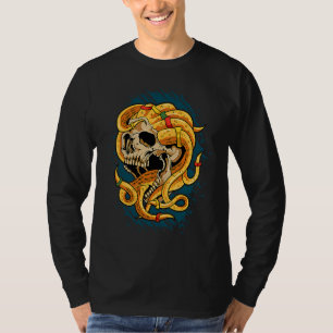 T-shirt Crâne cool avec tentacules de pieuvre à dreadlocks