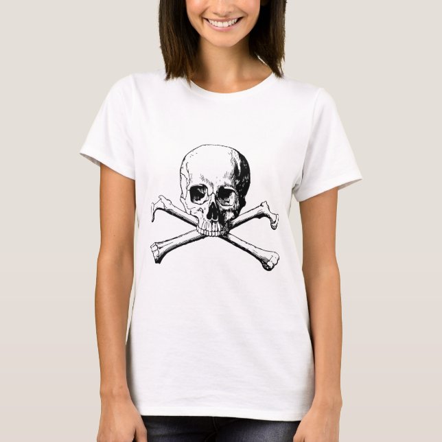 T-shirt Crâne croisé (Devant)