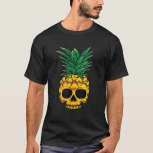 T-shirt Crâne d'ananas Aloha Beach Goth hawaïen été