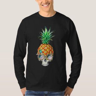 T-shirt Crâne d'ananas Aloha Plages Goth hawaïen