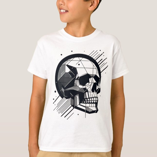 T-shirt Crâne dans différents styles 28 (Devant)
