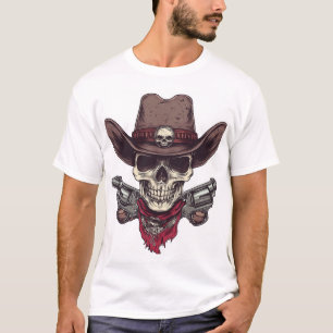 T-shirt Crâne dans le Far West