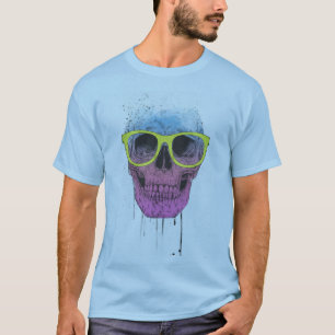 T-shirt Crâne d'art de bruit avec des verres