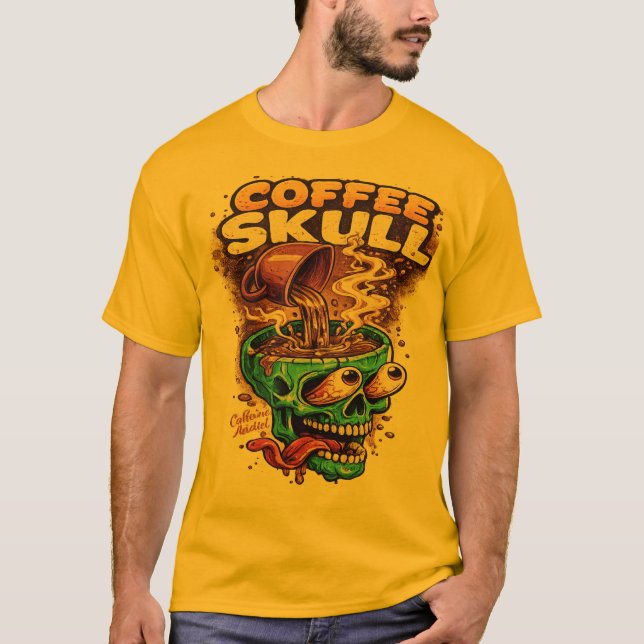T-Shirt Crâne de Café (Devant)