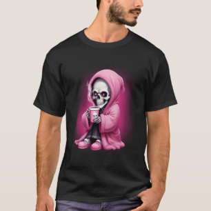 T-shirt Crâne de café du matin mignon
