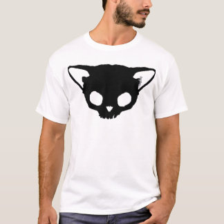 T-shirt Crâne de chat noir de Kuginh™