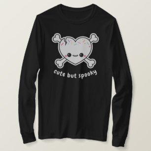 T-shirt Crâne de coeur Éffrayant Cute Pastel Grunge