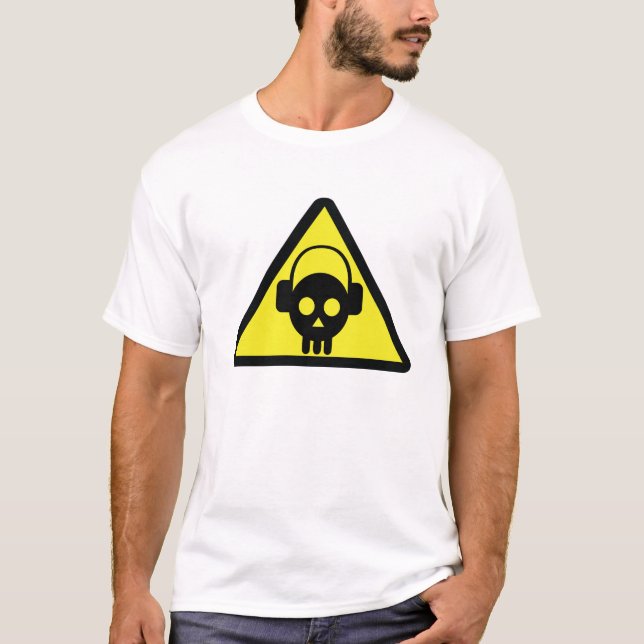 T-shirt Crâne de disc-jockey (Devant)