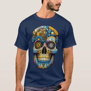 T-shirt Crâne de géométrie sacrée