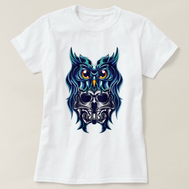 T-shirt Crâne de hibou (Design devant)