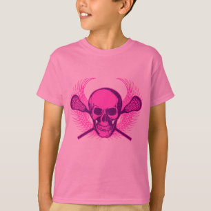 T-shirt Crâne de lacrosse - pourpre