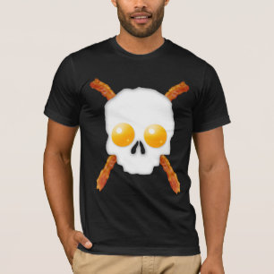 T-shirt Crâne de lard et de petit déjeuner d'oeufs