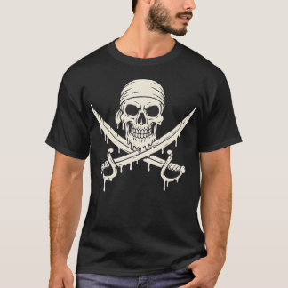 T-shirt Crâne de Pirate avec Épées Croisées Enfants Garçon