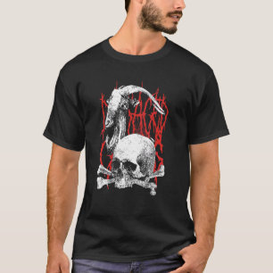 T-shirt Crâne de Sucre Cuir de Vache Vintage Pour Garçon F