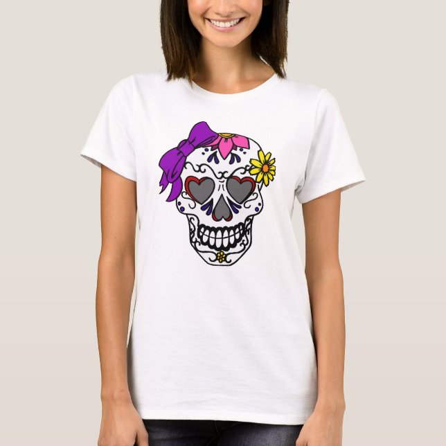 T-shirt Crâne de sucre de dames (Devant)