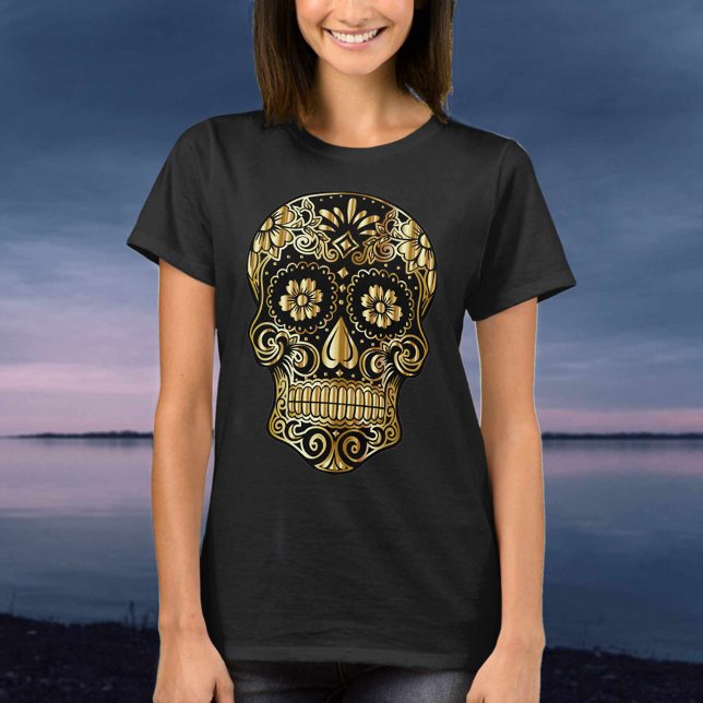 T-shirt Crâne de sucre Fête mexicaine de l'art culturel mo (Créateur téléchargé)