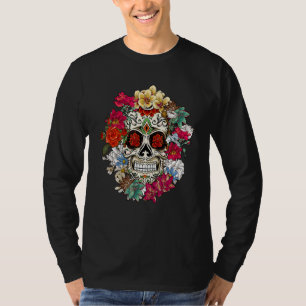 T-shirt Crâne de sucre Jour des morts Dia De Los Muertos F