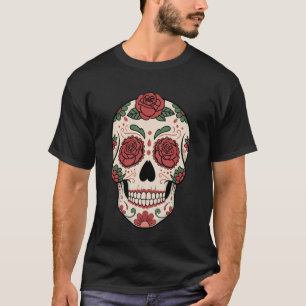 T-shirt Crâne de sucre mexicain Dia De Los Muertos Jour de