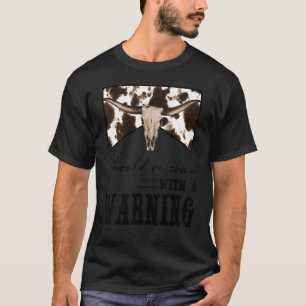 T-shirt Crâne de vache léopard aurait dû venir avec un ave