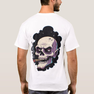 T-shirt Crâne de Vampire É边缘