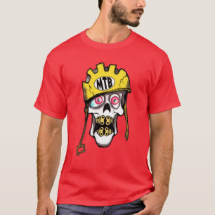T-shirt Crâne de vélo de montagne