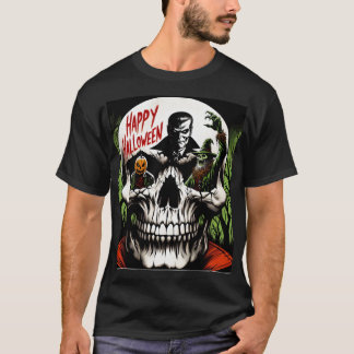 T-shirt crâne d'Halloween