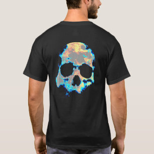 T-shirt Crâne d'Homme Mort Décès Tête de Squelette Os Cool