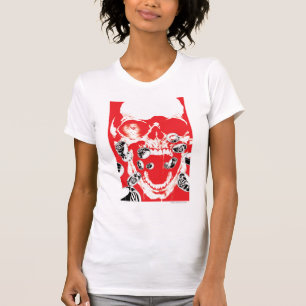 T-shirt Crâne et anneaux - rouge