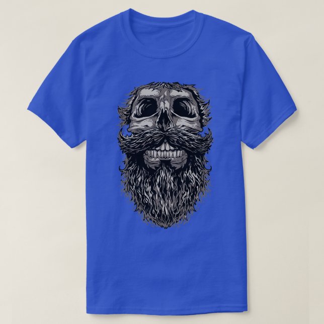 T-shirt Crâne et barbe 1 (Design devant)