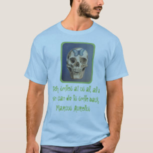 T-shirt Crâne et chemise stoïque de citation