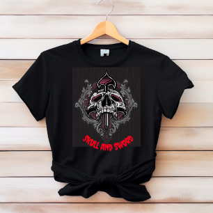 T-shirt crâne et épée