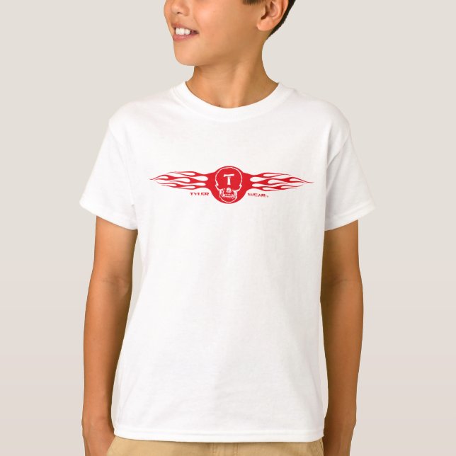 T-shirt Crâne et flammes (Devant)
