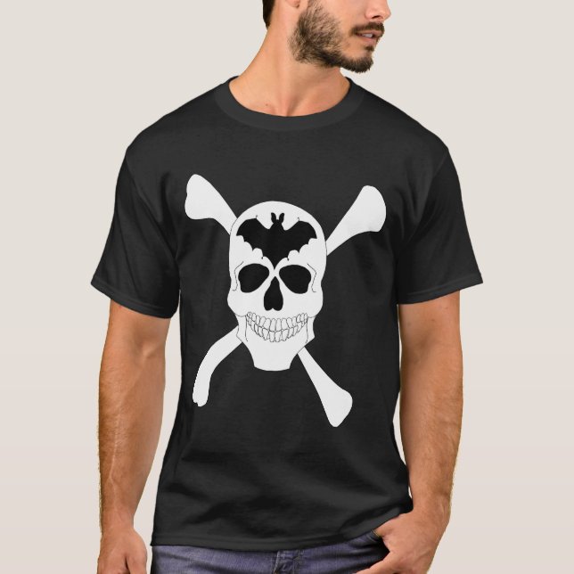 T-shirt Crâne et os croisés (Devant)