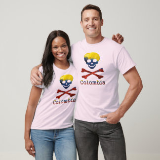 T-shirt Crâne et os croisés colombiens