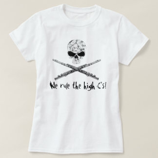 T-shirt crâne et os croisés de cannelure