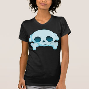 T-shirt Crâne et os croisés de KRW bleus