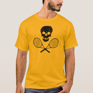 T-shirt Crâne et raquettes de tennis