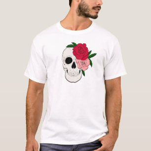 T-shirt Crâne et Roses
