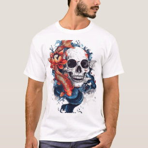 T-shirt Crâne et sérénité Koi