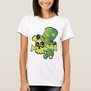 T-shirt Crâne et Shamrock