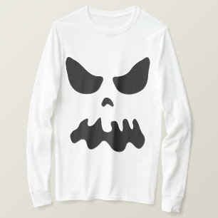 T-shirt Crâne fantôme effrayant Costume de fête d'Hallowee