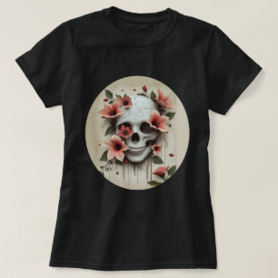 T-shirt Crâne floral