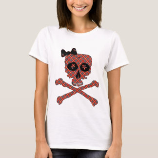 T-shirt Crâne floral Girly
