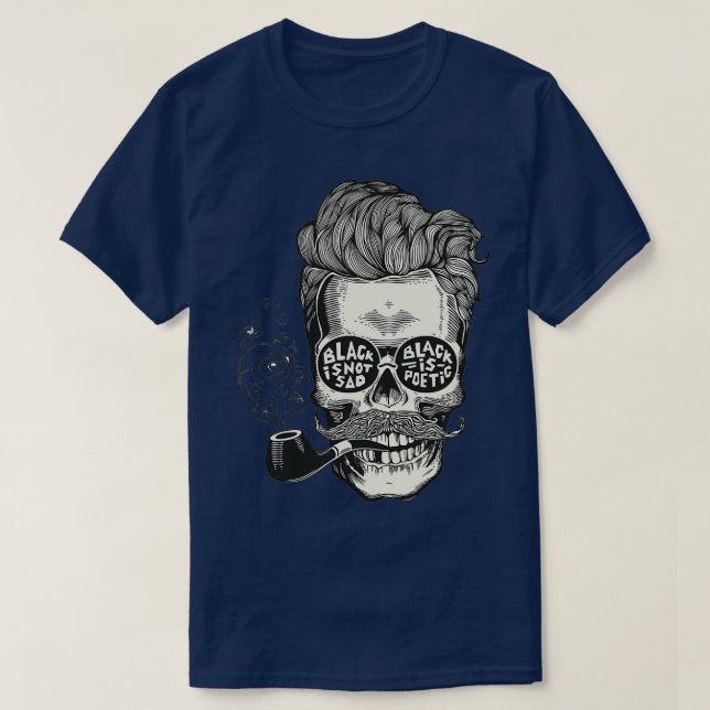 T-shirt crâne fumant (Design devant)