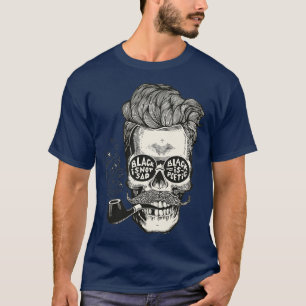T-shirt crâne fumant