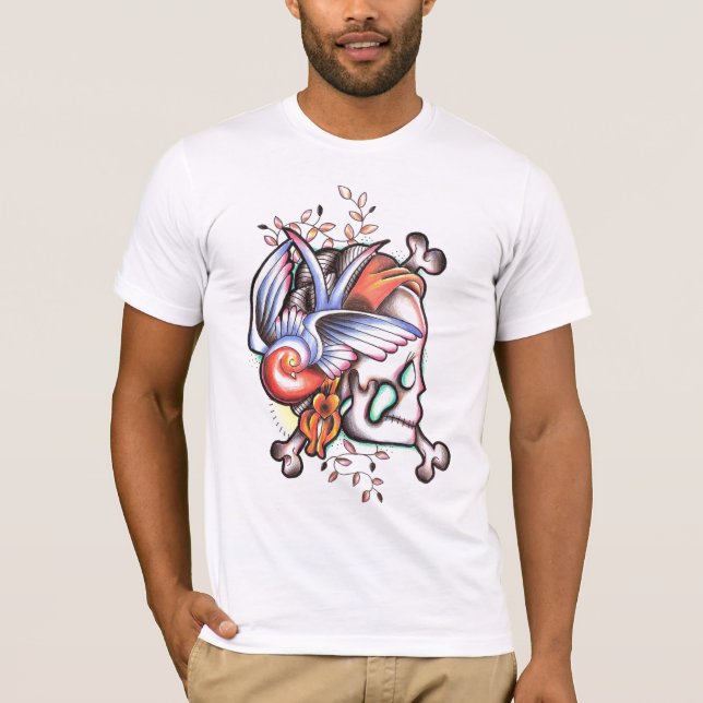 T-shirt crâne gitan (Devant)