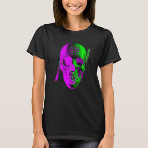 T-shirt Crâne graphique violet