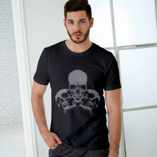 T-shirt Crâne gris